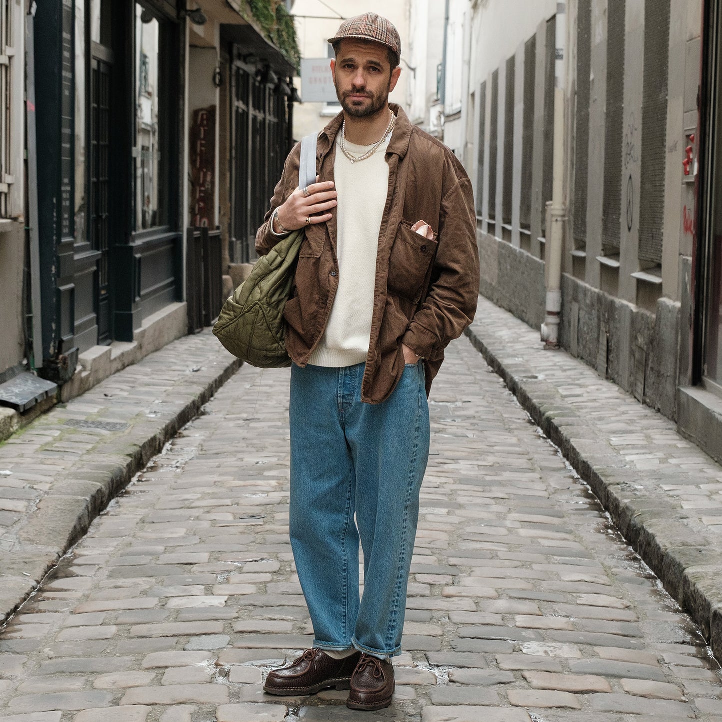 Jean loose tapered stonewash light