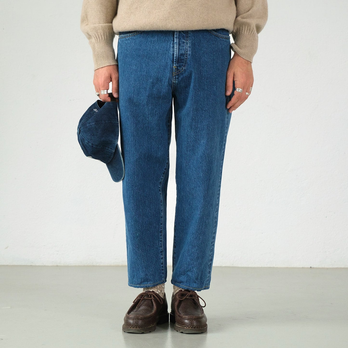 Jean loose tapered stonewash