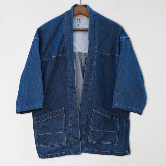 Veste Noragi denim coton lin