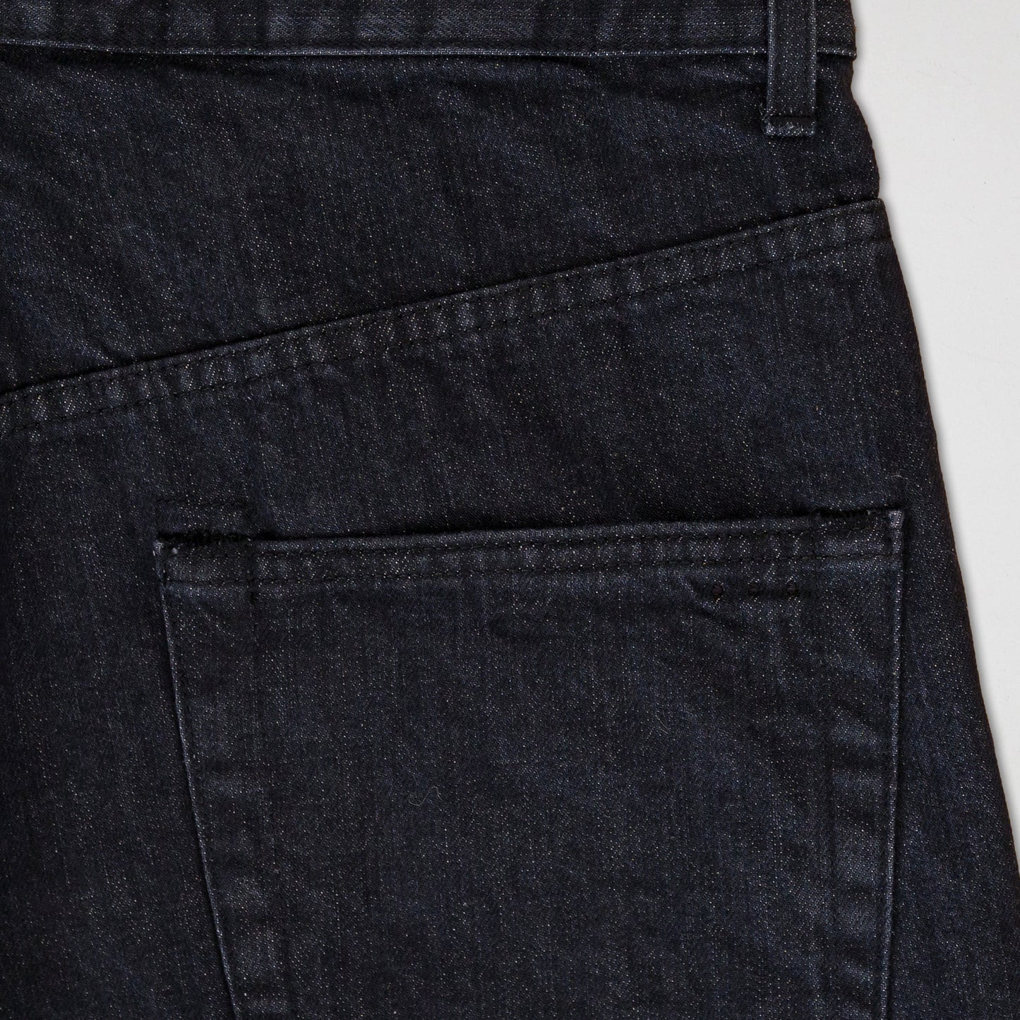 Jean loose tapered black stonewash taille haute