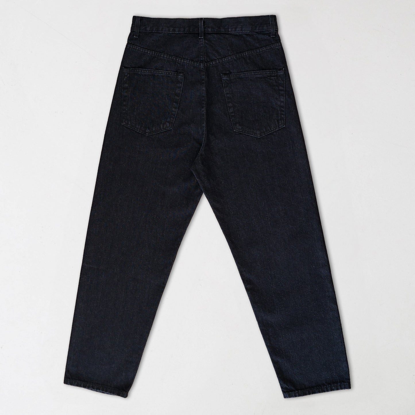 Jean loose tapered black stonewash taille haute