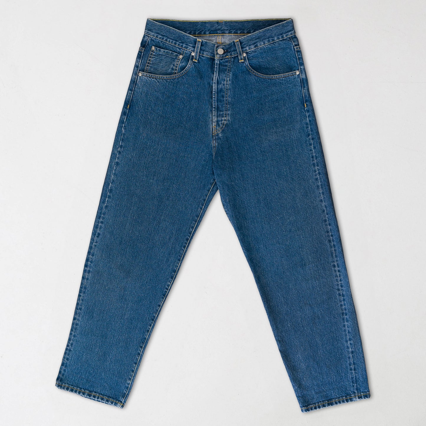 Jean loose tapered stonewash taille haute