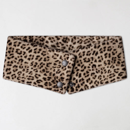 Intercollar baby léopard en velours