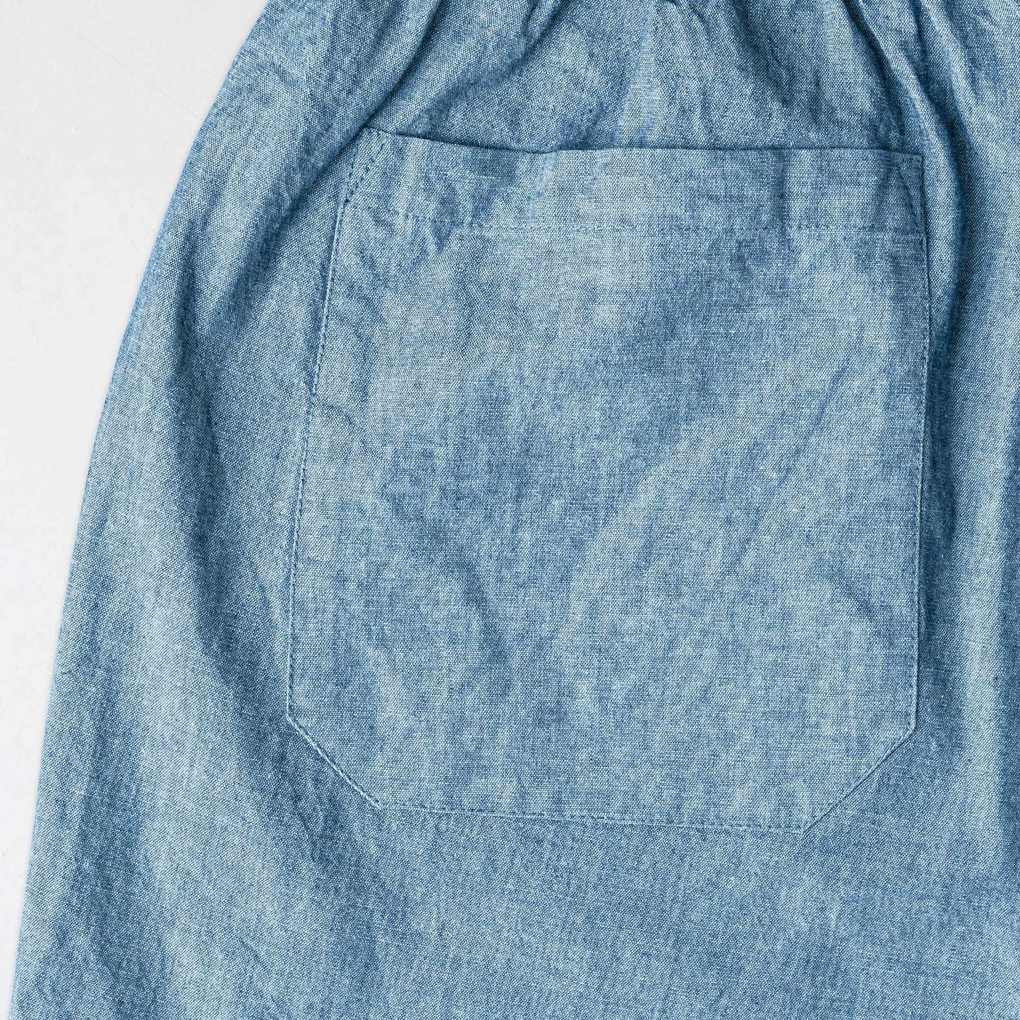 Warm up pants blue chambray