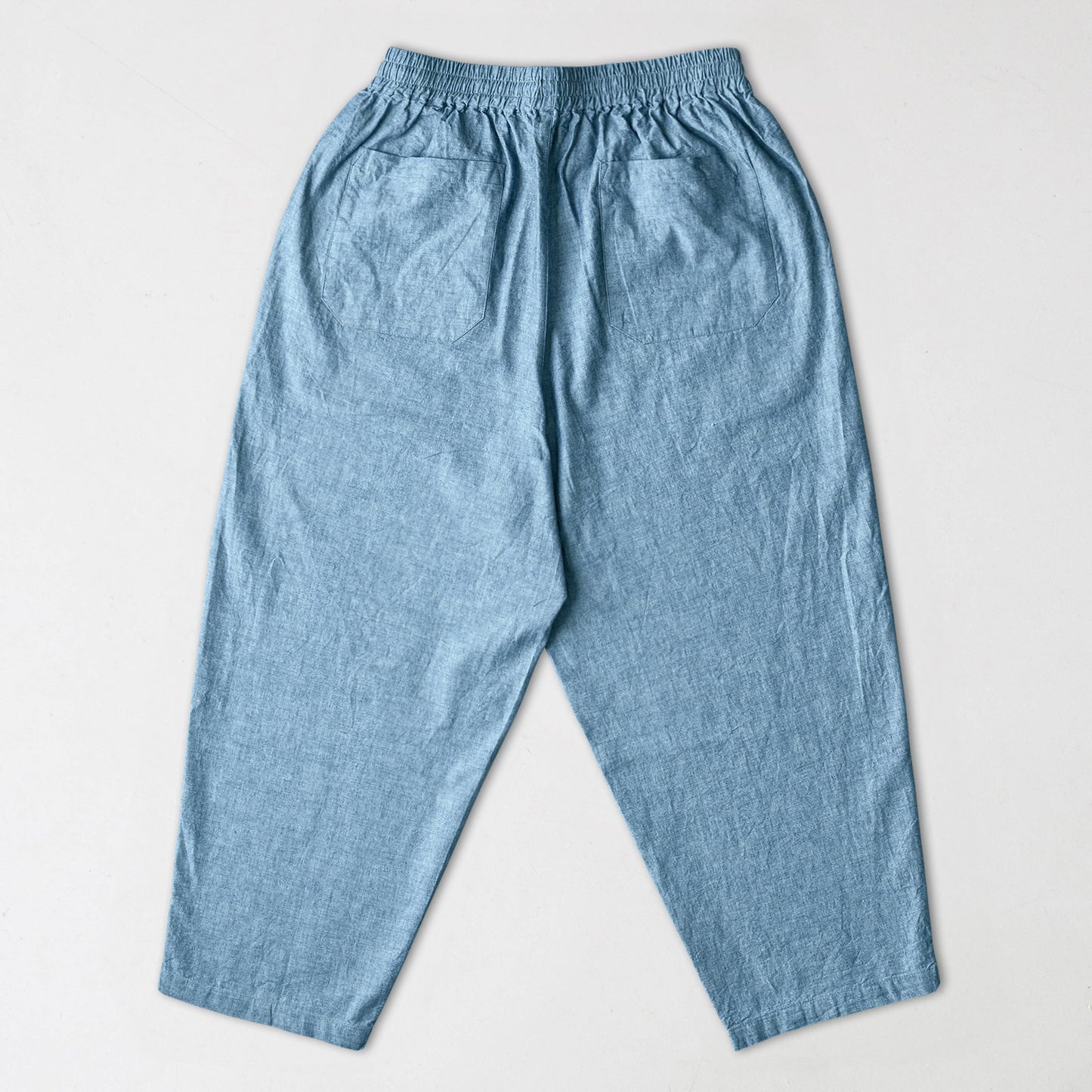 Warm up pants blue chambray