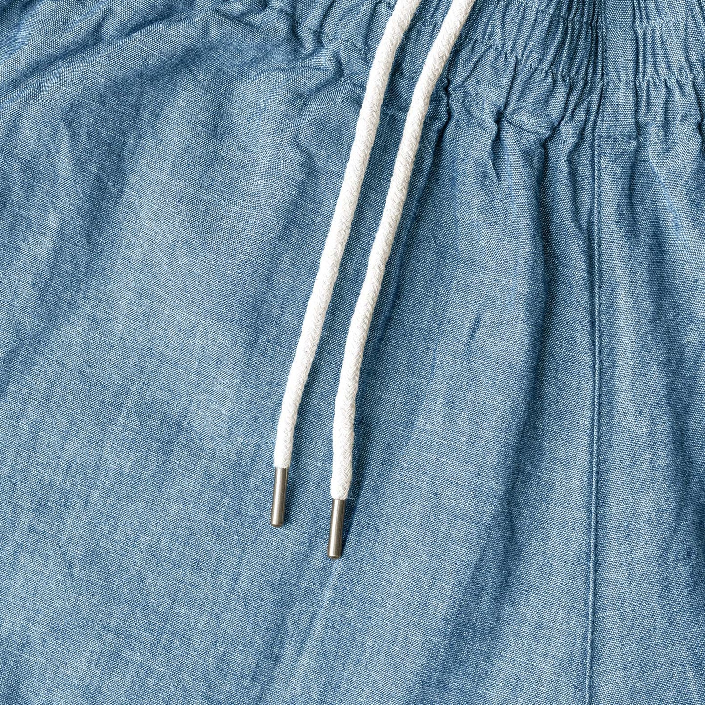 Warm up pants blue chambray