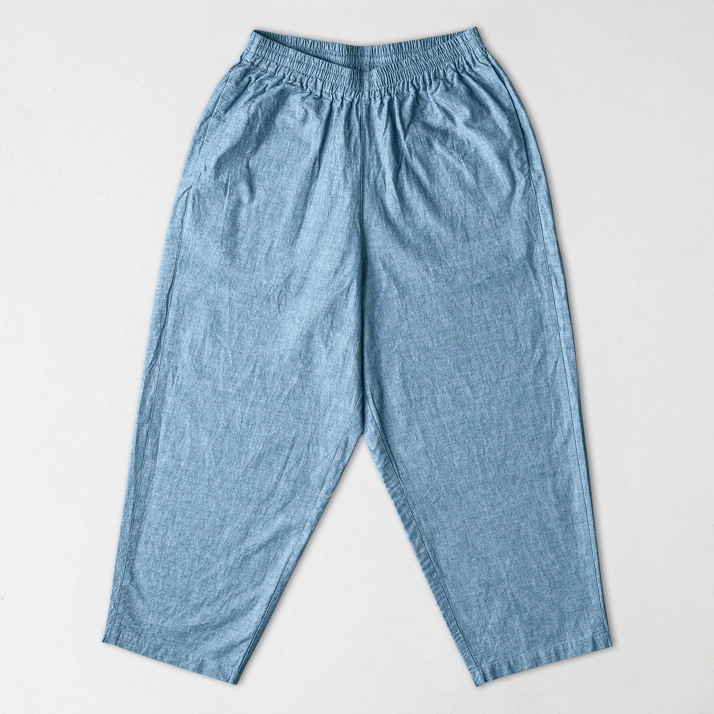 Warm up pants blue chambray