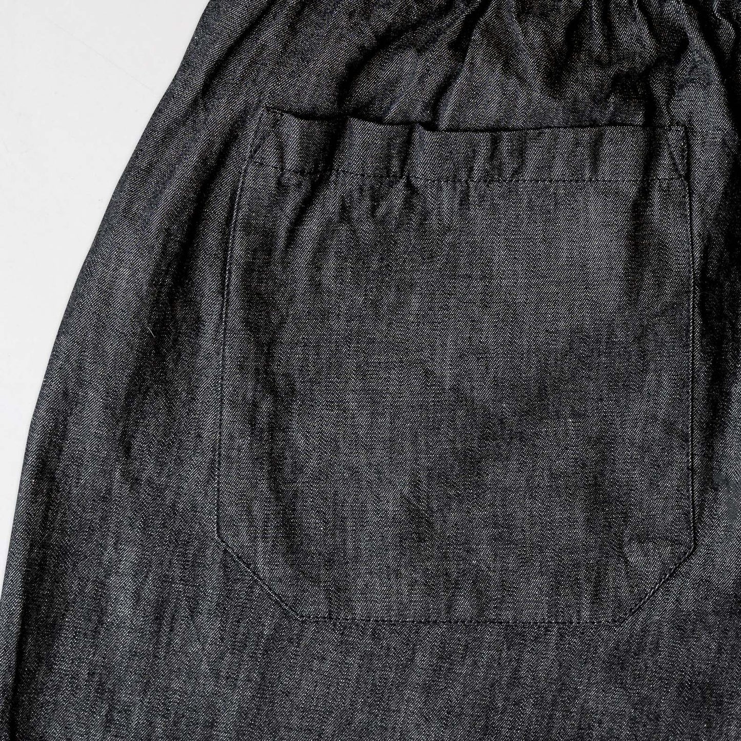 Warm up pants black chambray