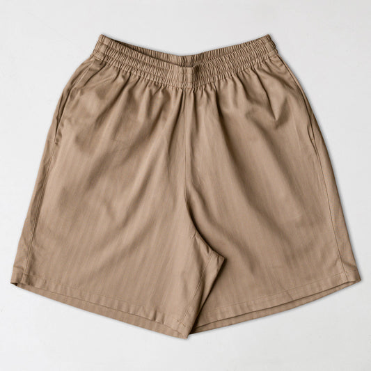 B-ball short HBT greige