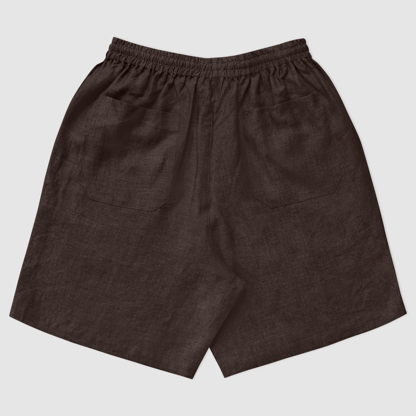 Bball short brown linen