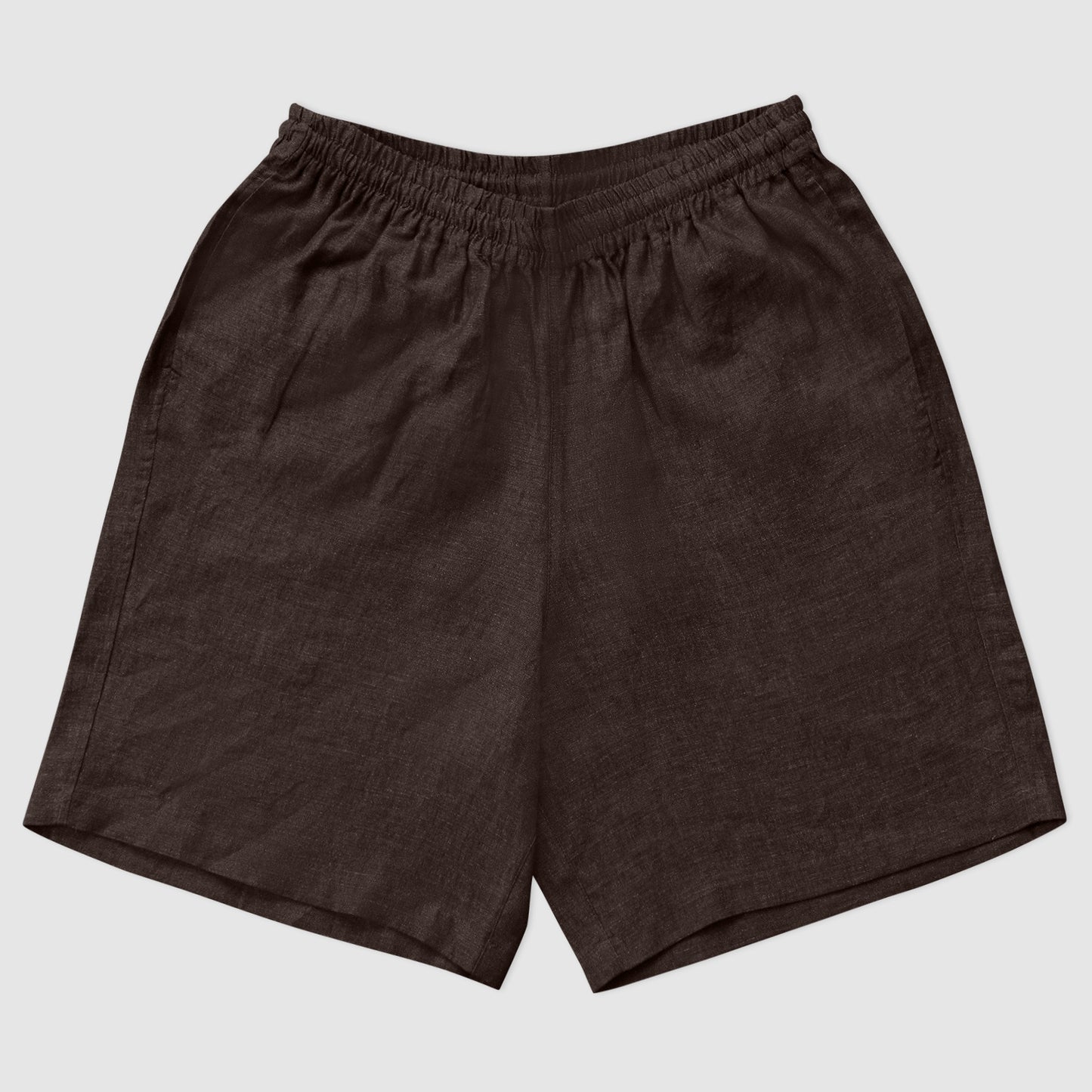 Bball short brown linen