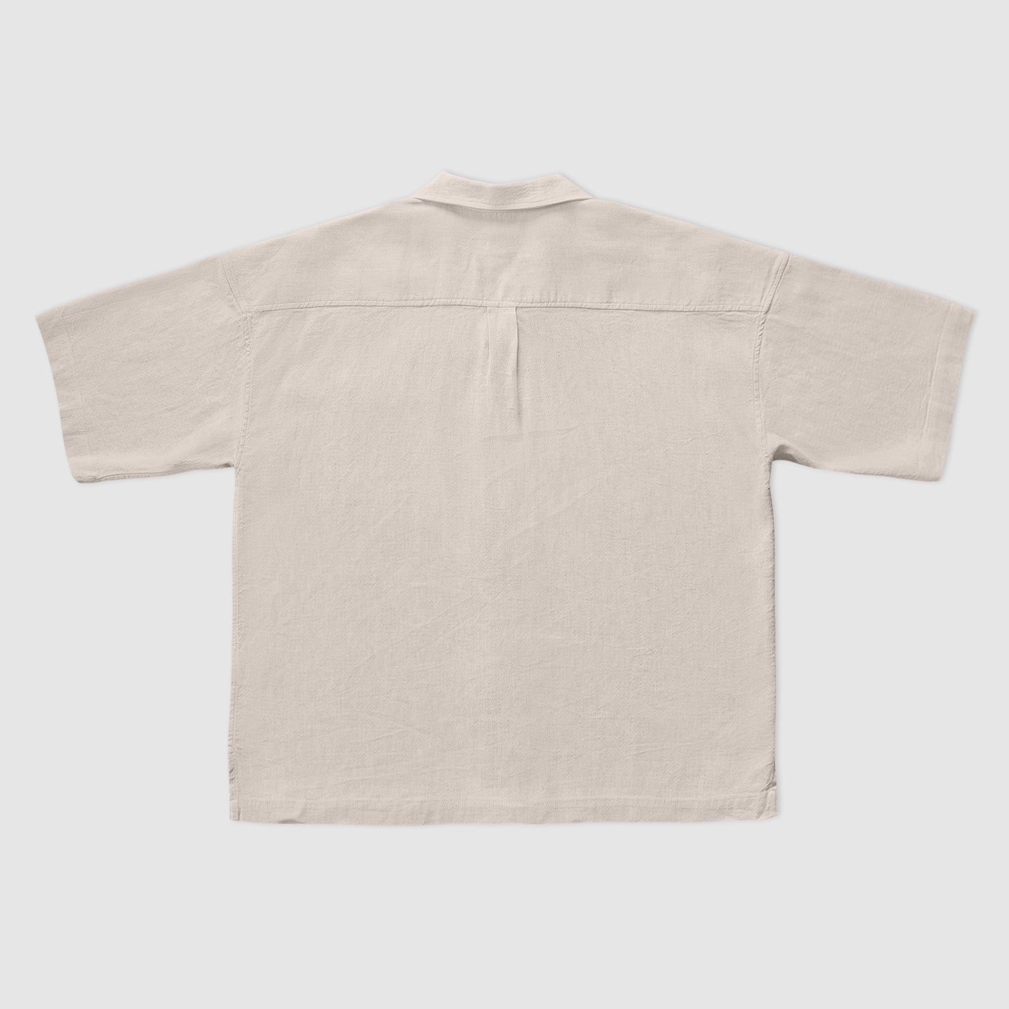 Bell shirt - crêpe coton/lin écru