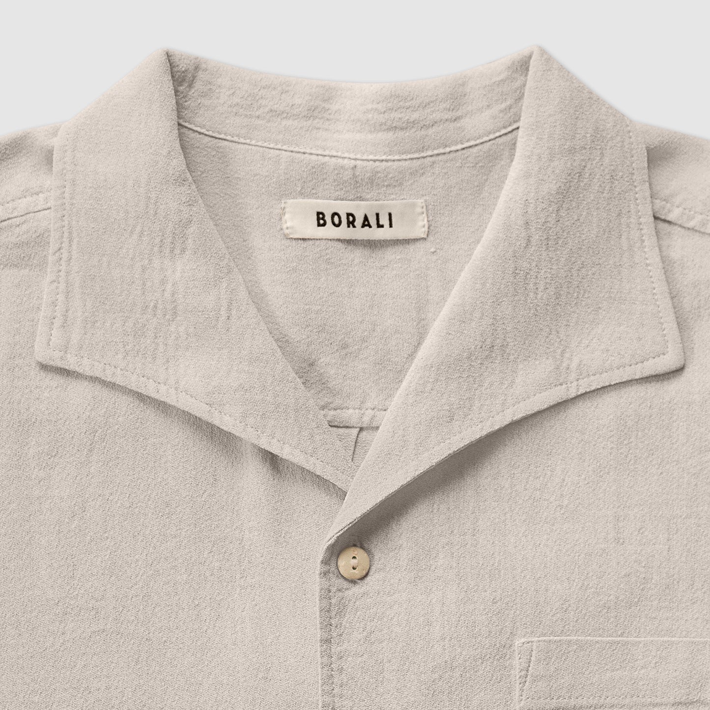 Bell shirt - crêpe coton/lin écru
