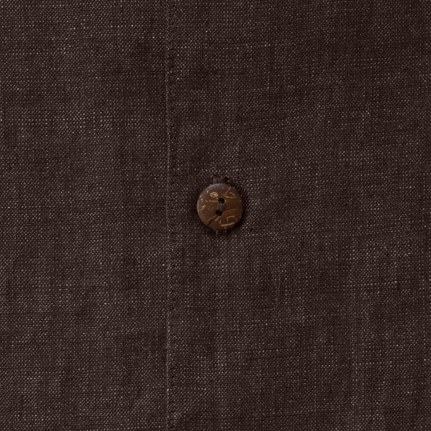 Bell shirt - camp collar brown linen