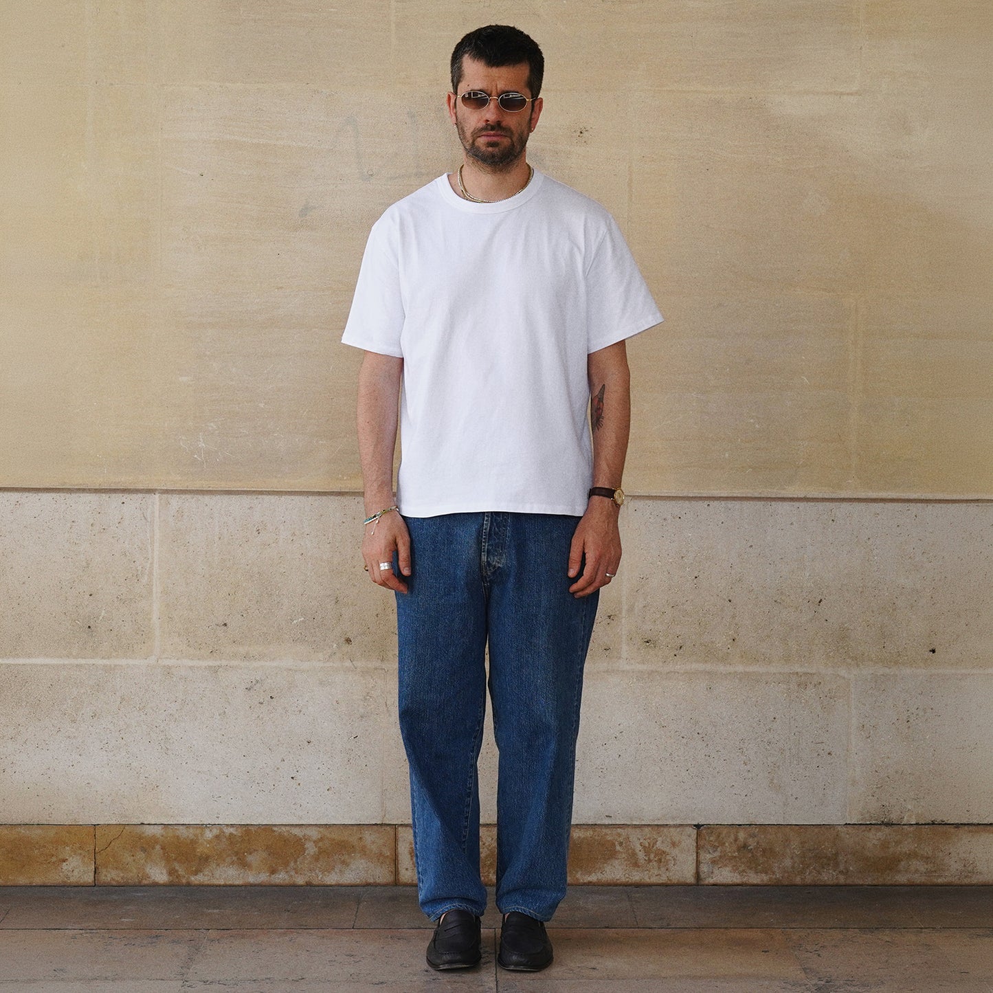 T-shirt Classic-T in white jersey