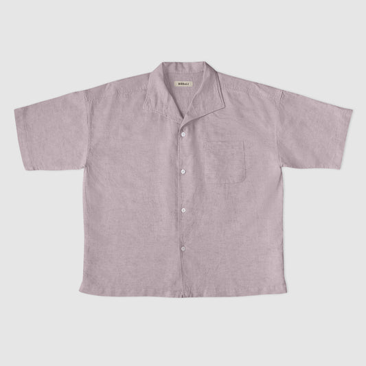 Bell shirt - parme oxford cotton/linen