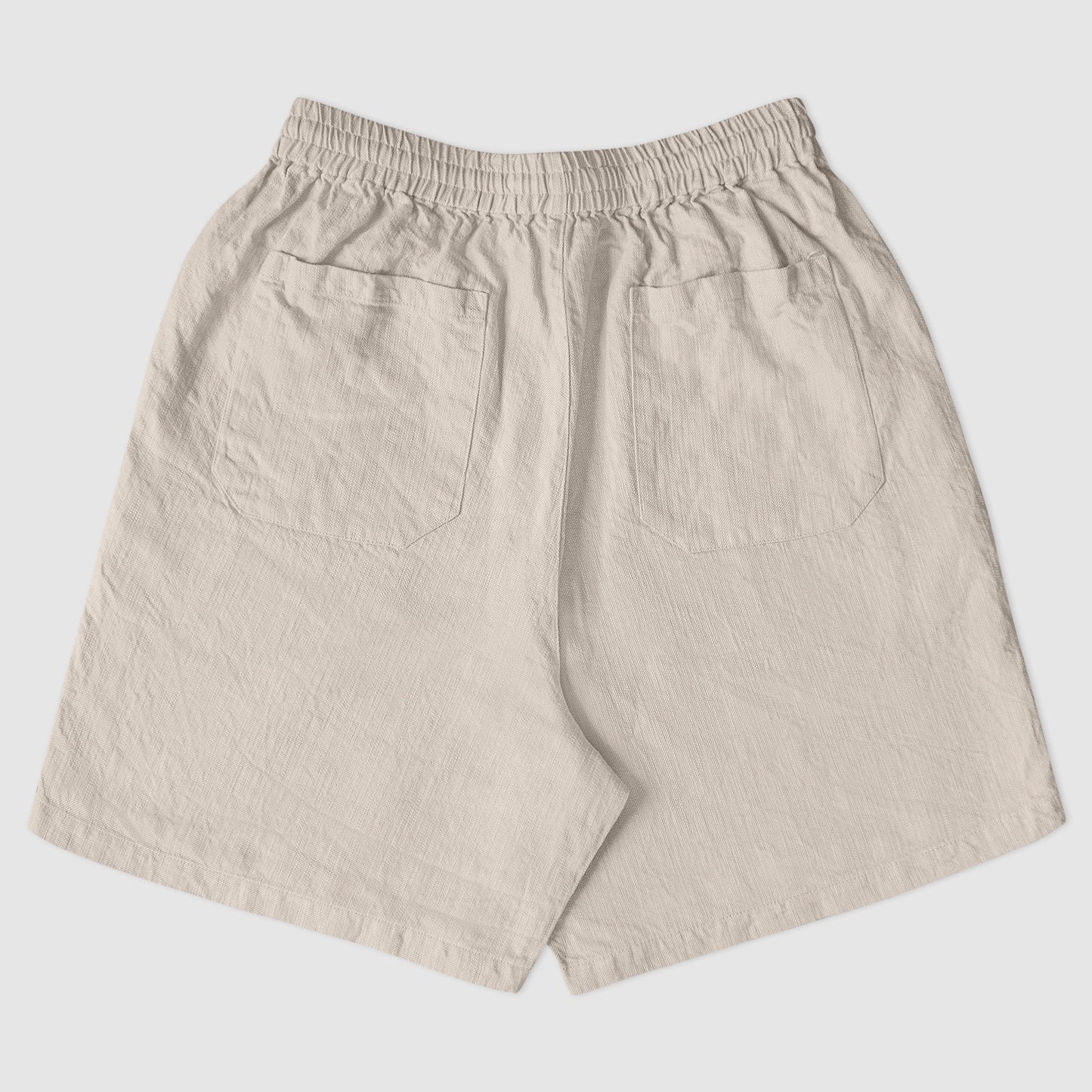 Bball short ecru cotton/linen