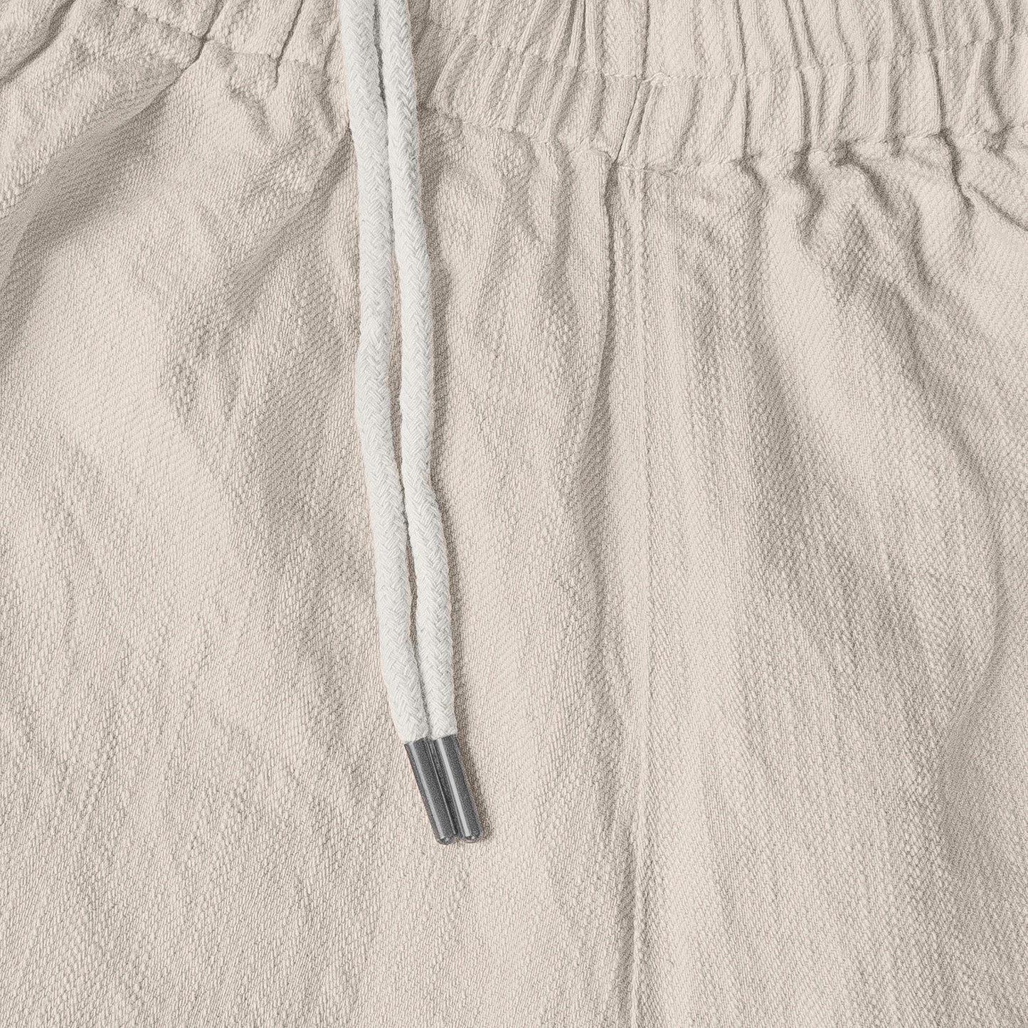 Bball short ecru cotton/linen