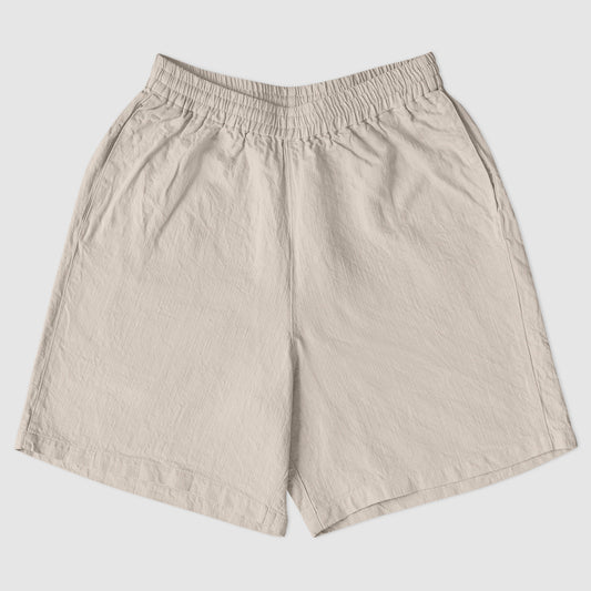 Bball short ecru cotton/linen