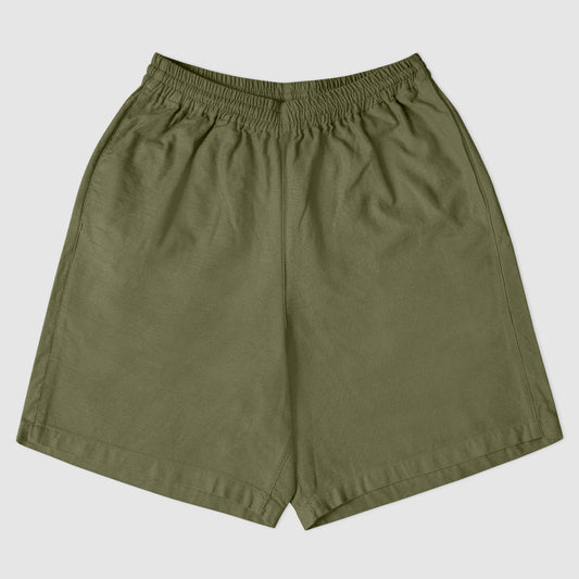 Bball short sateen olive