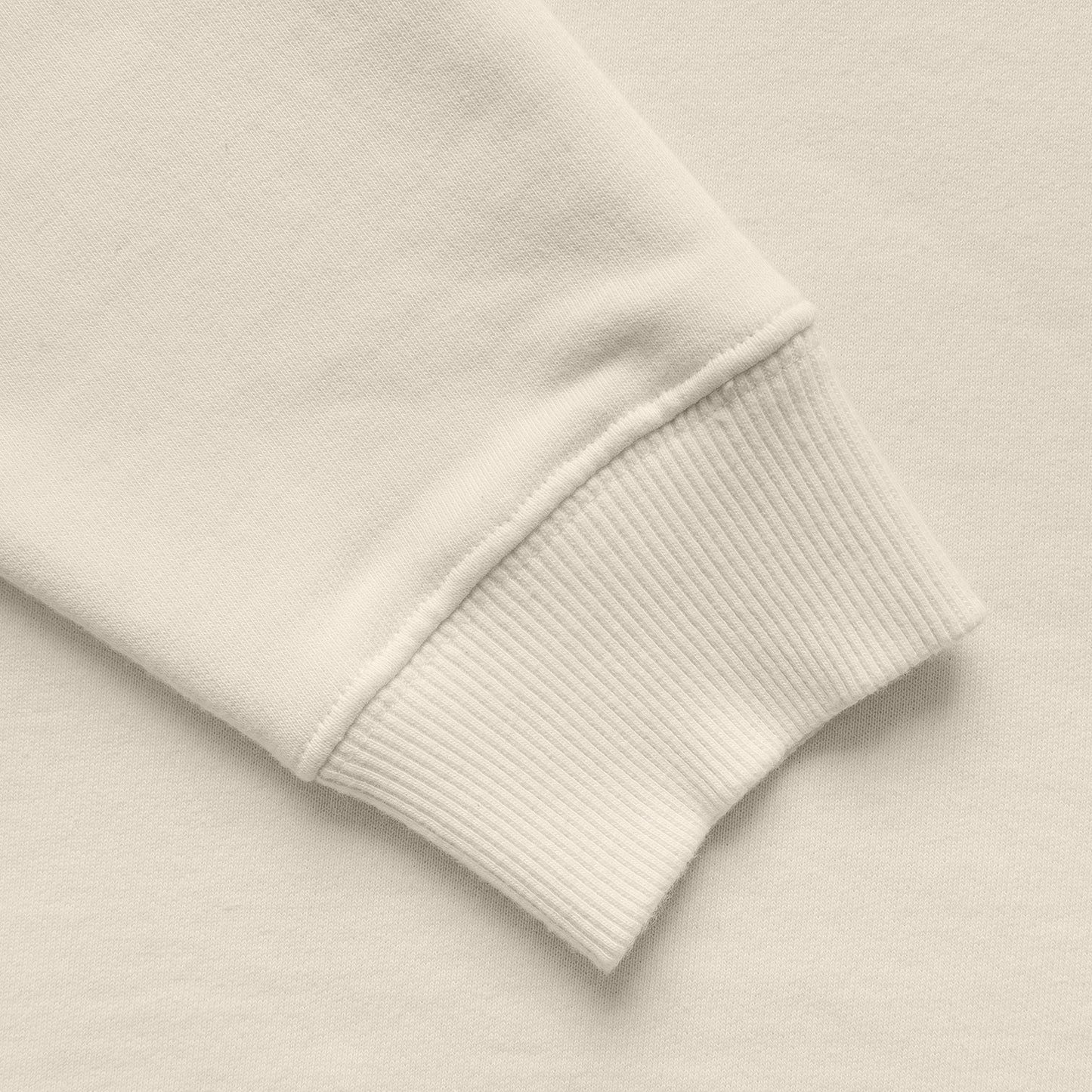 Sweat cropped crewneck écru