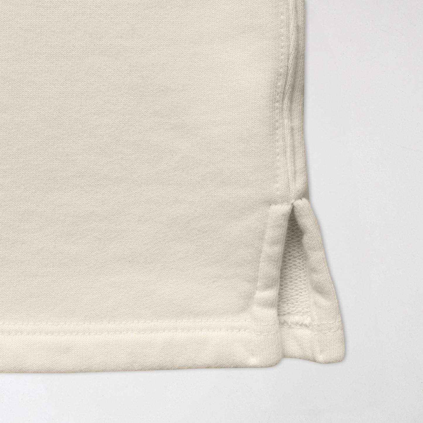 Sweat cropped crewneck écru