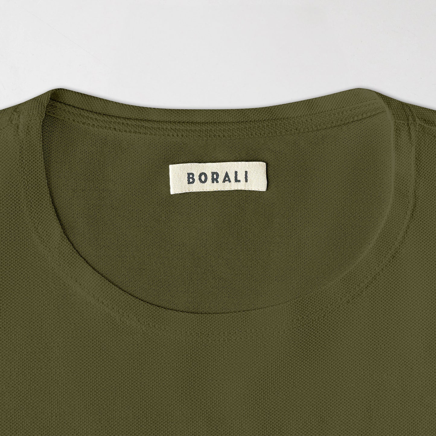 T-shirt - Easy-T - maille piquée olive