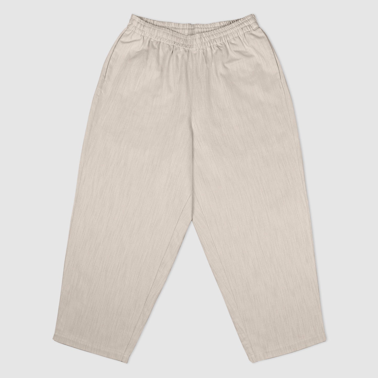 Warm up pants coton lin écru
