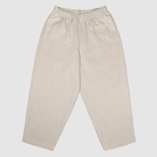 Warm up pants coton lin écru